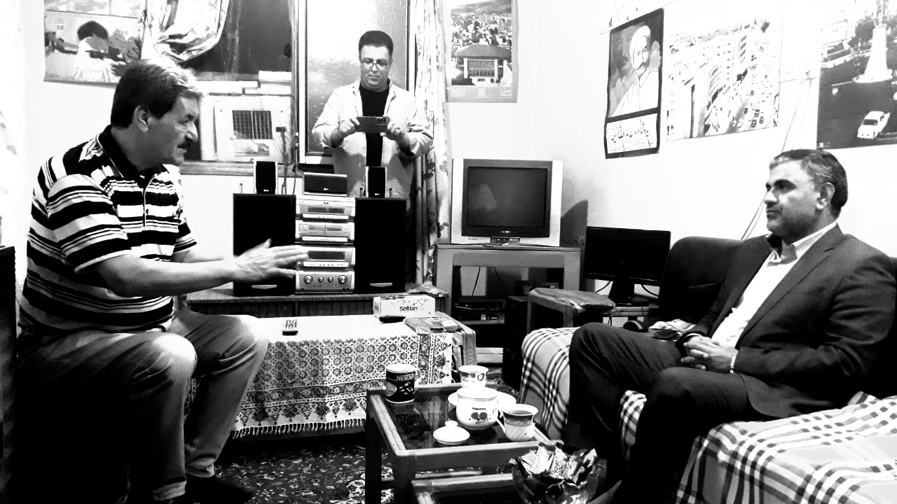 دیدار شهردار زنجان با استاد یحیی گیلک پیشکسوت رادیو،تلویزیون و سینما