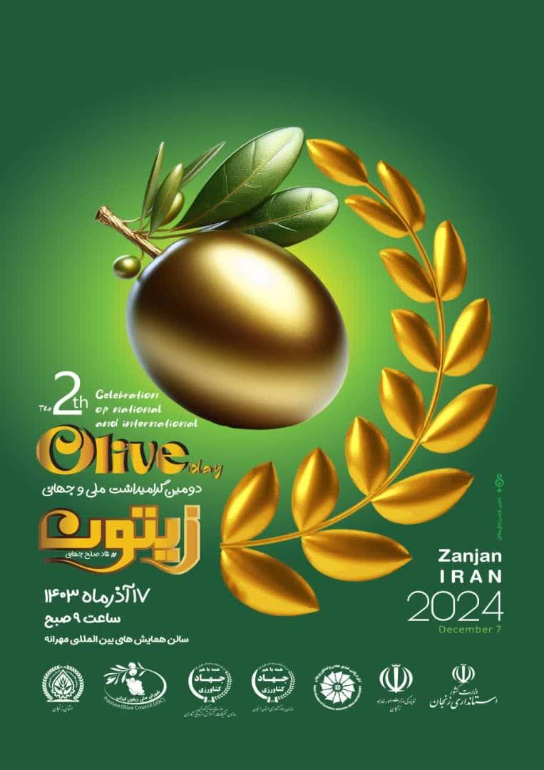 مراسم گرامیداشت روز ملی و جهانی زیتون در زنجان برگزار می‌شود